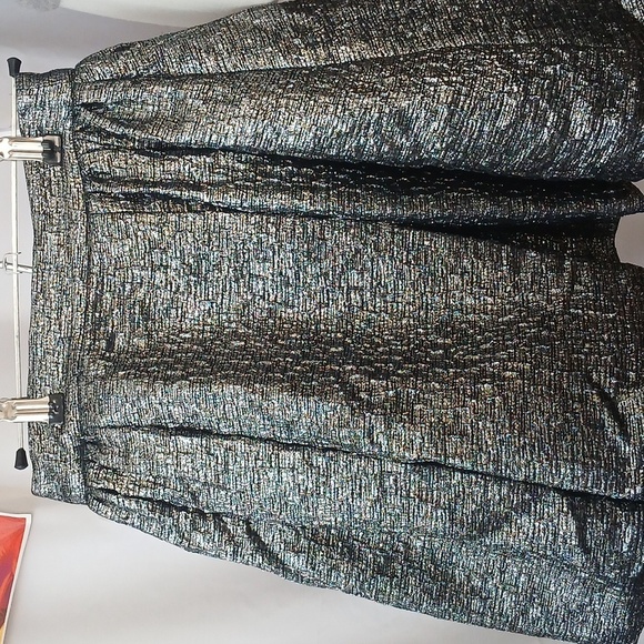 BN W/o Tags Kate Spade ♠️ Aimee Skirt All that Glitters Gunmetal Size 00 Women’s - Picture 7 of 11